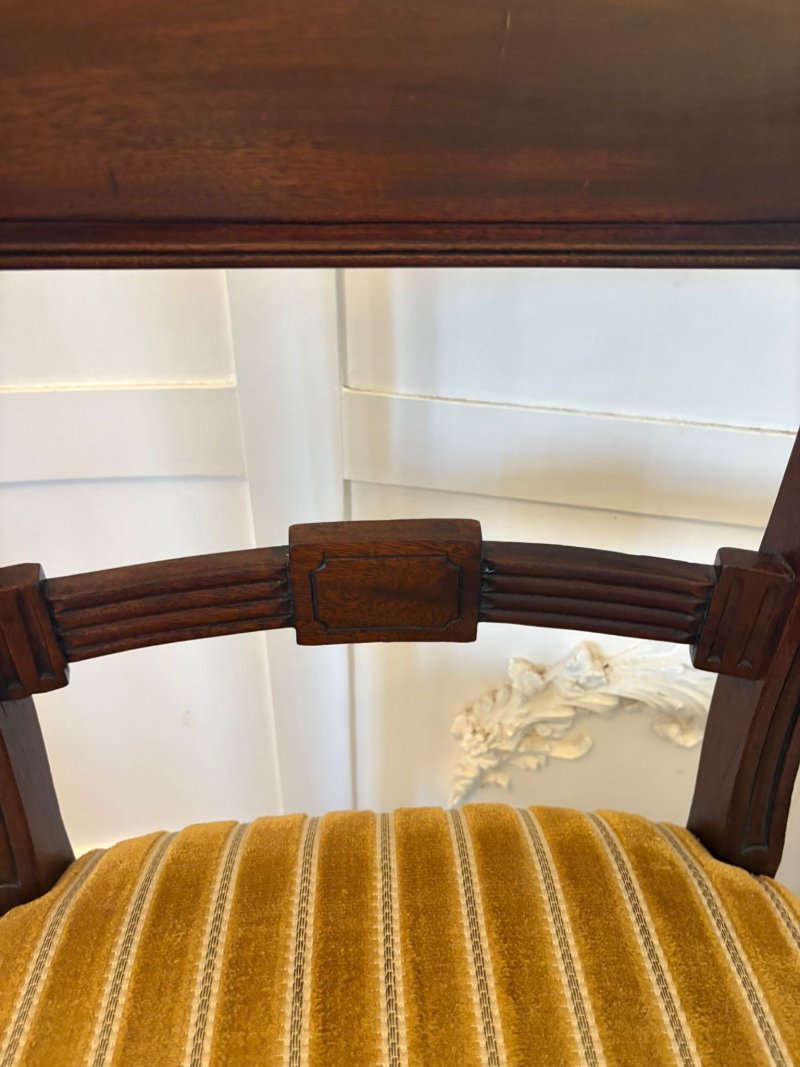 Pair of Antique George III Quality Mahogany Side Chairs - Image 11